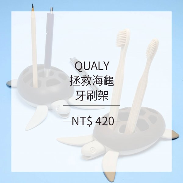 聖誕節_QUALY 拯救海龜-牙刷架