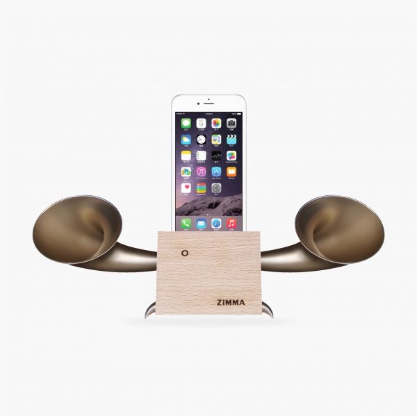 GeckoDesign ZIMMA-立體雙聲道擴音器 For iPhone & Android (4色)